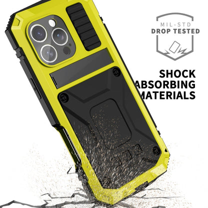 For iPhone 16 Pro Max R-JUST Life Waterproof Dustproof Shockproof Phone Case(Yellow)
