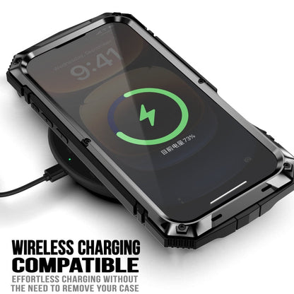 For iPhone 16 Pro R-JUST Life Waterproof Dustproof Shockproof Phone Case(Black)