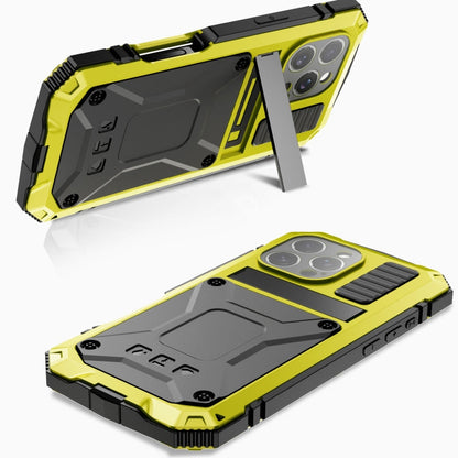 For iPhone 16 Pro R-JUST Life Waterproof Dustproof Shockproof Phone Case(Yellow)