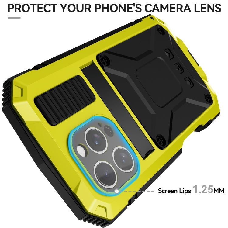 For iPhone 16 Pro R-JUST Life Waterproof Dustproof Shockproof Phone Case(Yellow)