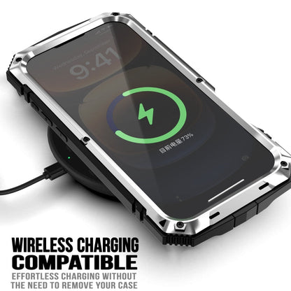 For iPhone 16 Pro R-JUST Life Waterproof Dustproof Shockproof Phone Case(Silver)