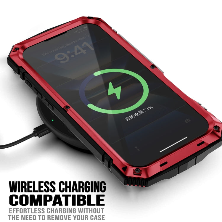 For iPhone 16 Plus R-JUST Life Waterproof Dustproof Shockproof Phone Case(Red)