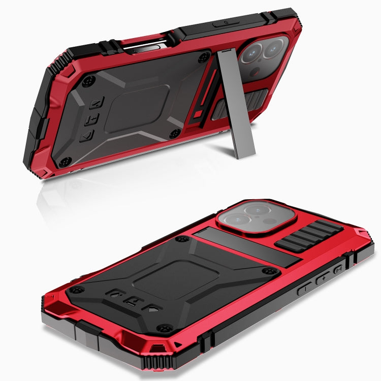 For iPhone 16 R-JUST Life Waterproof Dustproof Shockproof Phone Case(Red)