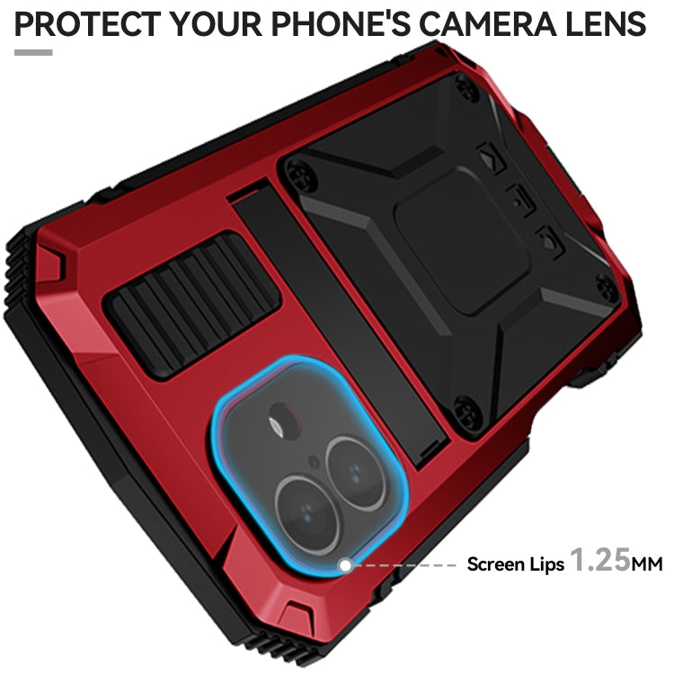 For iPhone 16 R-JUST Life Waterproof Dustproof Shockproof Phone Case(Red)
