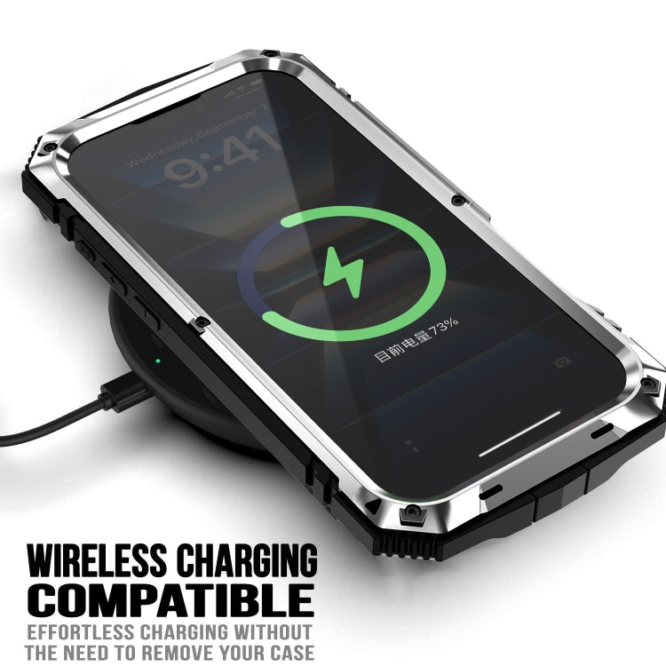For iPhone 16 R-JUST Life Waterproof Dustproof Shockproof Phone Case(Silver)