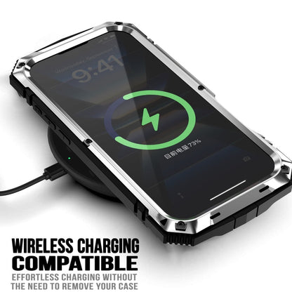 For iPhone 16 R-JUST Life Waterproof Dustproof Shockproof Phone Case(Silver)