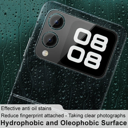 Pour Huawei nova Flip 1 ensemble de films pour objectif imak + autocollant pour écran arrière en verre