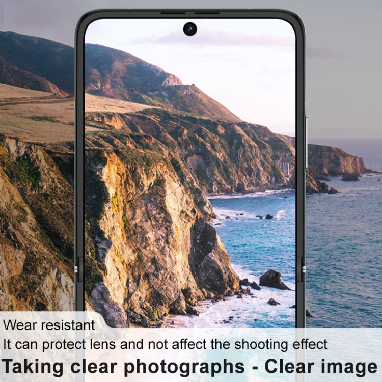 Pour Huawei nova Flip 1 ensemble de films pour objectif imak + autocollant pour écran arrière en verre
