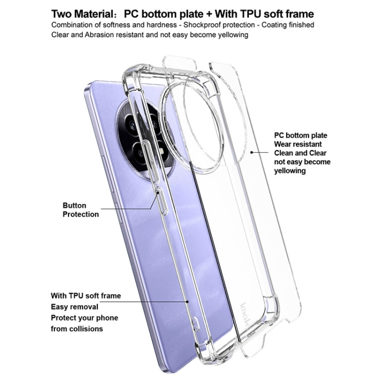 Pour Realme 13 Pro+ Coque de protection antichoc IMAK Space Shield en PC + TPU avec airbag (transparent)