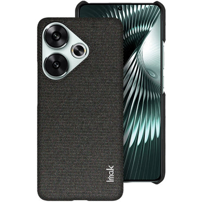 For Xiaomi Poco F6 5G imak Ruiyi Series Cloth Texture PU + PC Phone Case(Black)