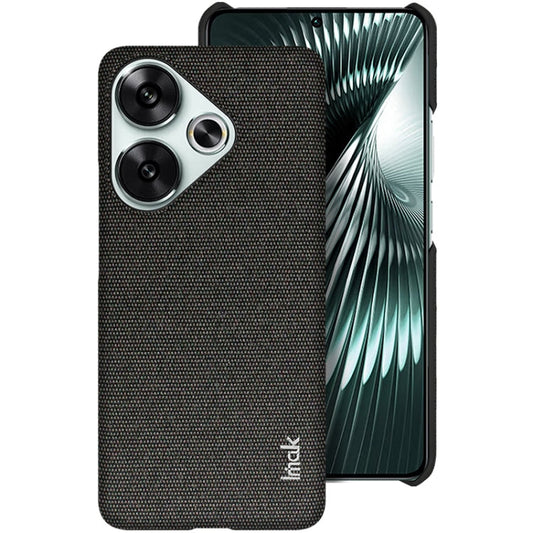 For Xiaomi Poco F6 5G imak Ruiyi Series Cloth Texture PU + PC Phone Case(Black)