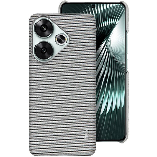 For Xiaomi Poco F6 5G imak Ruiyi Series Cloth Texture PU + PC Phone Case(Light Grey)