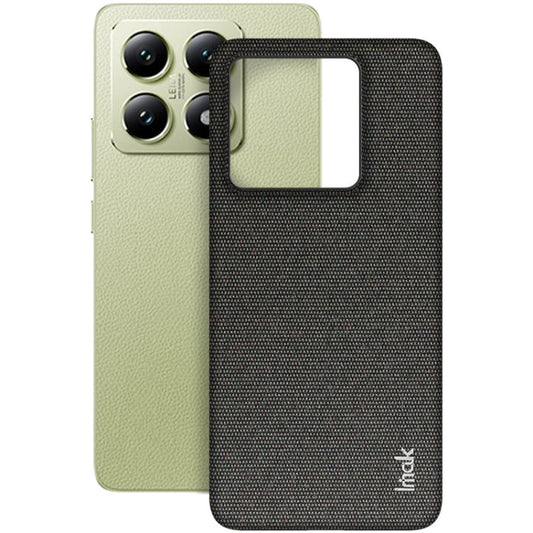 For Xiaomi 14T imak Ruiyi Series Cloth Texture PU + PC Phone Case(Black)