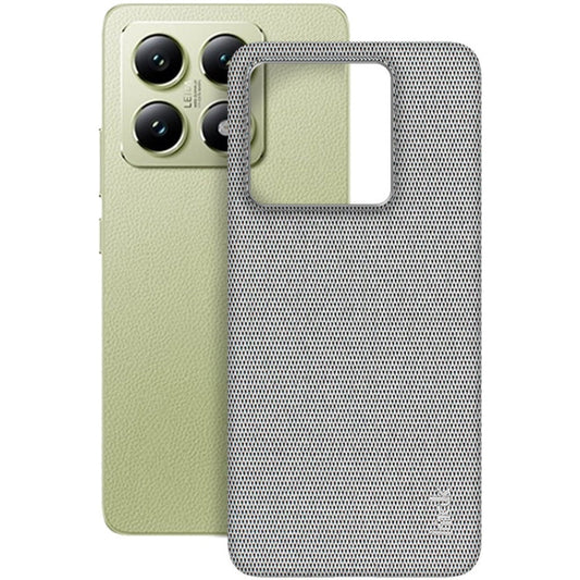 For Xiaomi 14T imak Ruiyi Series Cloth Texture PU + PC Phone Case(Light Grey)