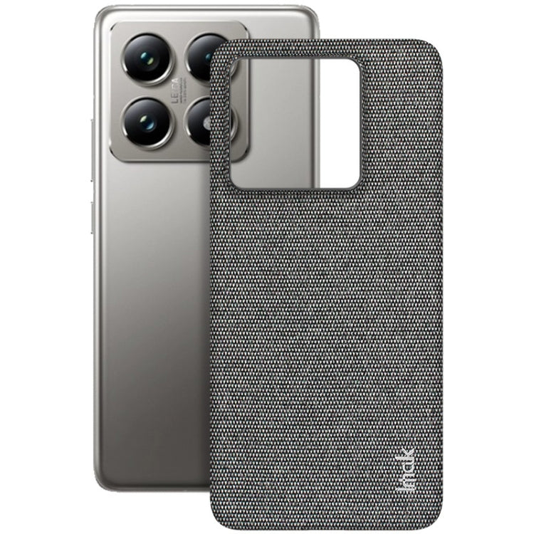 For Xiaomi 14T Pro imak Ruiyi Series Cloth Texture PU + PC Phone Case(Dark Grey)