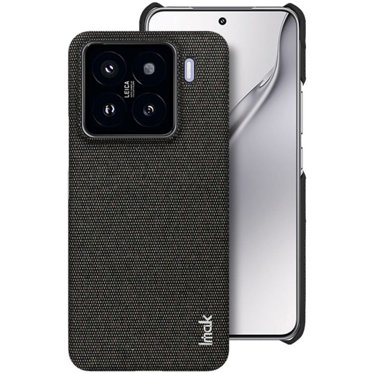 For Xiaomi 15 imak Ruiyi Series Cloth Texture PU + PC Phone Case(Black)
