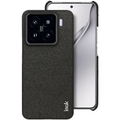 For Xiaomi 15 imak Ruiyi Series Cloth Texture PU + PC Phone Case(Black)
