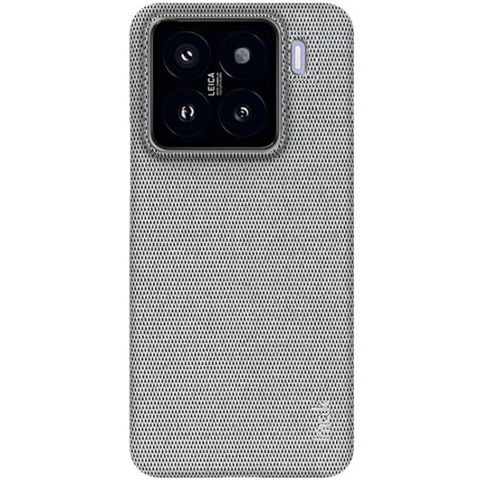 For Xiaomi 15 imak Ruiyi Series Cloth Texture PU + PC Phone Case(Light Grey)