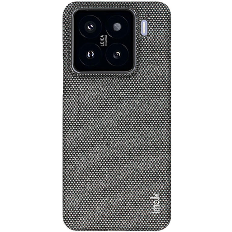 Pour Xiaomi 15, coque de téléphone imak Ruiyi Series en tissu texturé PU + PC (Gris foncé)