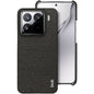 For Xiaomi 15 Pro imak Ruiyi Series Cloth Texture PU + PC Phone Case(Black)