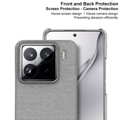 For Xiaomi 15 Pro imak Ruiyi Series Cloth Texture PU + PC Phone Case(Black)