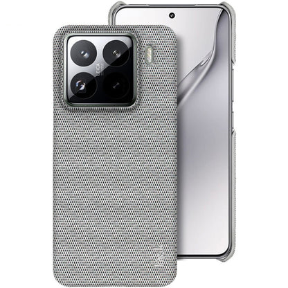 For Xiaomi 15 Pro imak Ruiyi Series Cloth Texture PU + PC Phone Case(Light Grey)