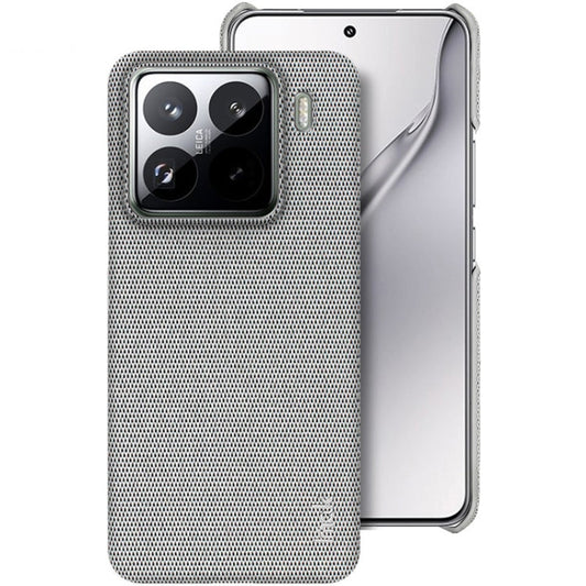 For Xiaomi 15 Pro imak Ruiyi Series Cloth Texture PU + PC Phone Case(Light Grey)