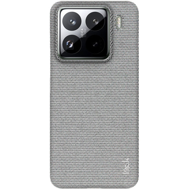 For Xiaomi 15 Pro imak Ruiyi Series Cloth Texture PU + PC Phone Case(Light Grey)