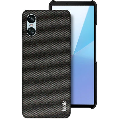 Pour Sony Xperia 10 VI, coque de téléphone imak Ruiyi Series en tissu texturé PU + PC (noir)