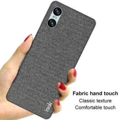 For Sony Xperia 10 VI imak Ruiyi Series Cloth Texture PU + PC Phone Case(Dark Grey)