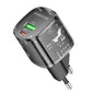 BOROFONE BN17 PD20W USB, USB-C / Type-C Charger, Plug Type:EU Plug(Black)
