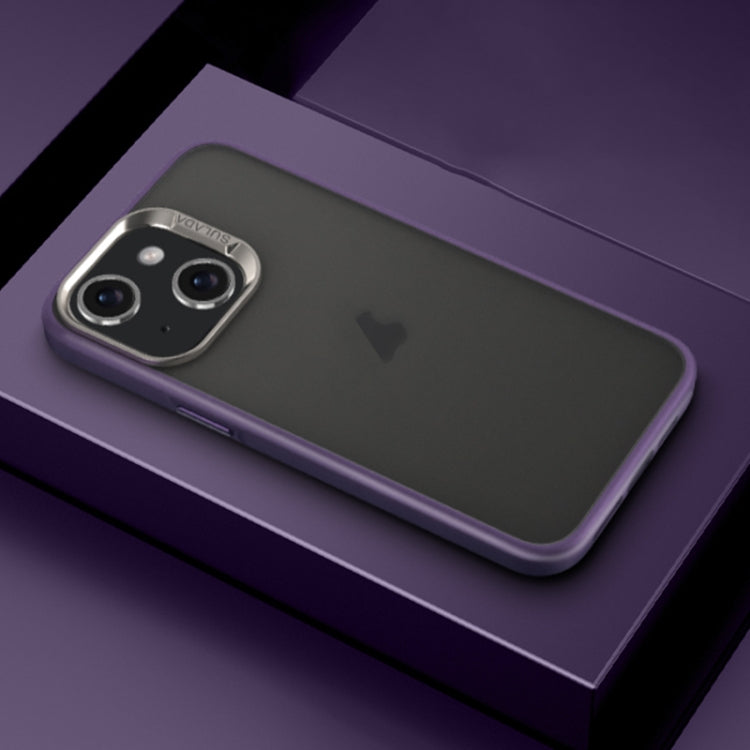 For iPhone 15 Plus SULADA Skin Feel Matte Shockproof Phone Case(Purple)