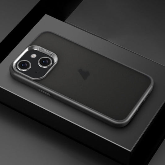 For iPhone 15 SULADA Skin Feel Matte Shockproof Phone Case(Black)