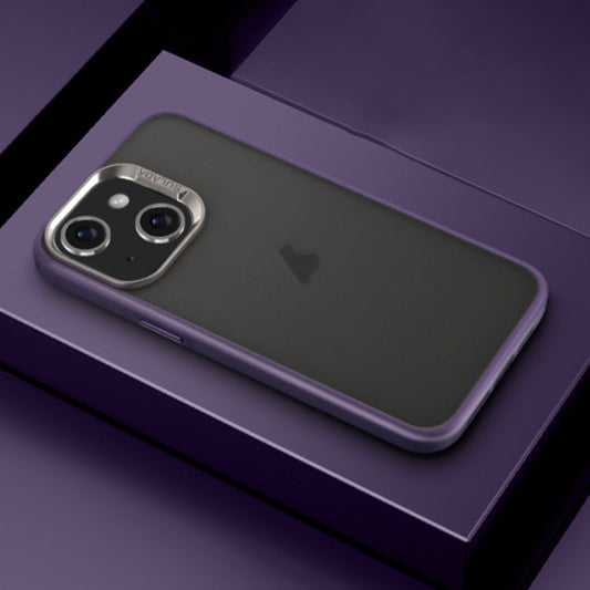 Pour iPhone 14 Plus SULADA Coque de téléphone antichoc mate effet peau (Violet)