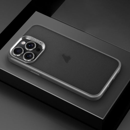 Pour iPhone 14 Pro Max, coque de téléphone antichoc mate SULADA Skin Feel (gris)
