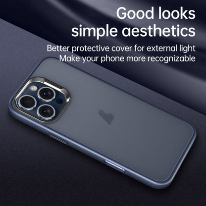 For iPhone 15 Plus SULADA Skin Feel Matte Shockproof Phone Case(Blue)