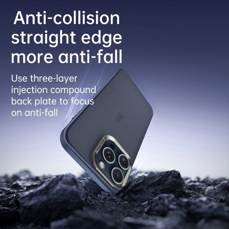 For iPhone 15 SULADA Skin Feel Matte Shockproof Phone Case(Grey)