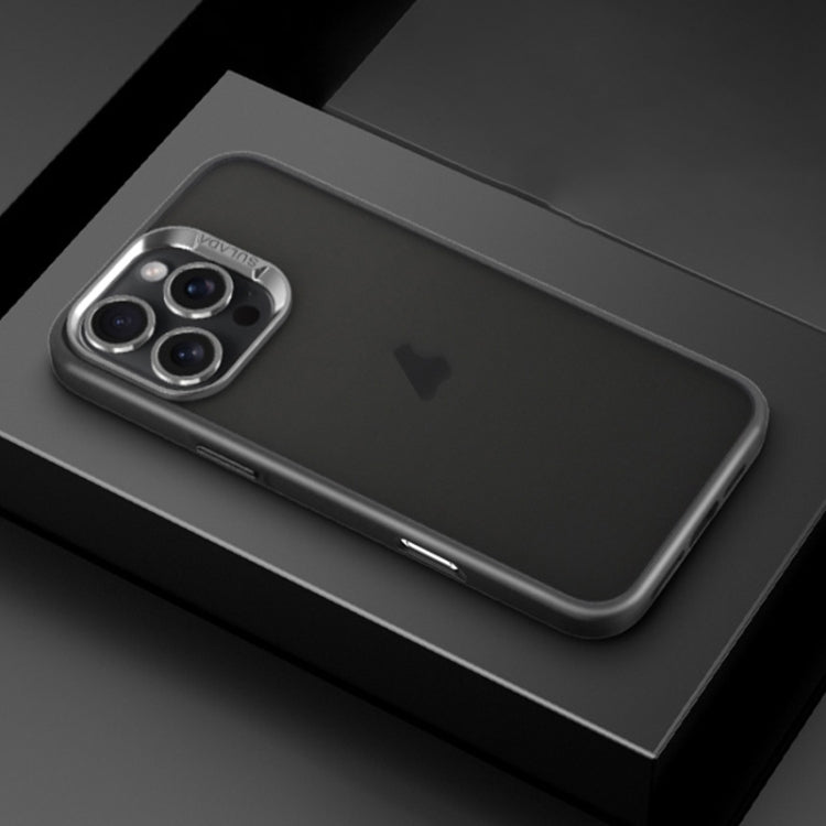 For iPhone 16 Pro SULADA Skin Feel Matte Shockproof Phone Case(Black)