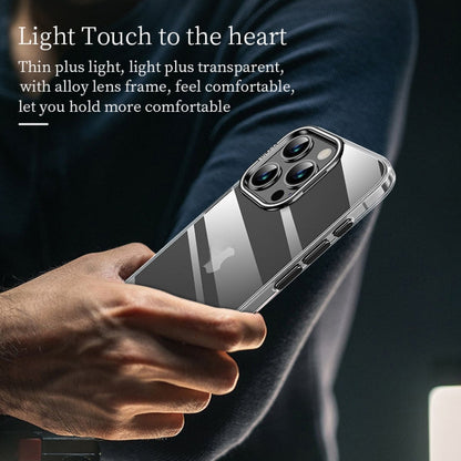 For iPhone 16 Pro Max SULADA PC + Aluminum Alloy Lens Holder Phone Case(Black)