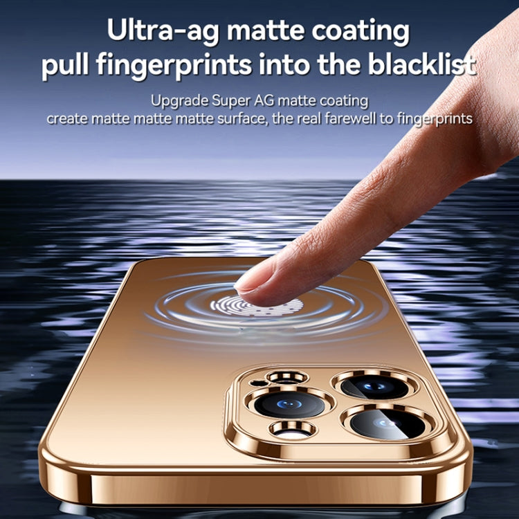 For iPhone 16 SULADA Natural Color Series Electroplating Frosted TPU Phone Case(Silver)