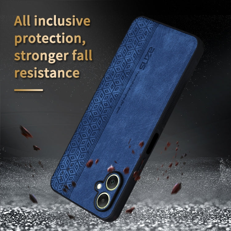 For Samsung Galaxy A06 4G AZNS 3D Embossed Skin Feel Phone Case(Black)