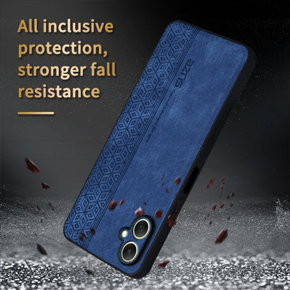 For Samsung Galaxy A06 4G AZNS 3D Embossed Skin Feel Phone Case(Black)