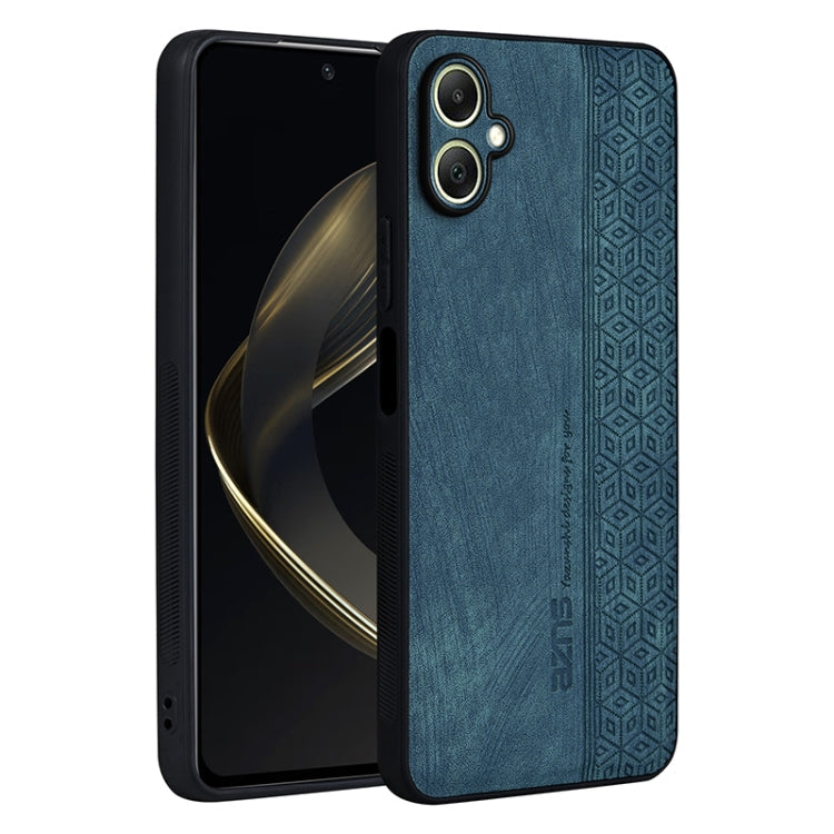 For Samsung Galaxy A06 4G AZNS 3D Embossed Skin Feel Phone Case(Dark Green)