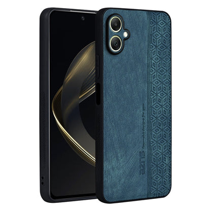 For Samsung Galaxy A06 4G AZNS 3D Embossed Skin Feel Phone Case(Dark Green)