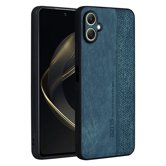 For Samsung Galaxy A06 4G AZNS 3D Embossed Skin Feel Phone Case(Dark Green)