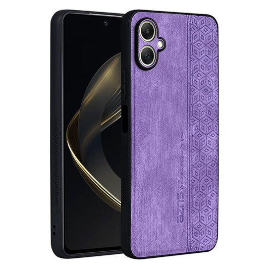 For Samsung Galaxy A06 4G AZNS 3D Embossed Skin Feel Phone Case(Purple)