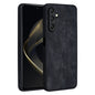 Pour Samsung Galaxy A16 5G AZNS Étui de téléphone à effet cuir gaufré 3D (Noir)