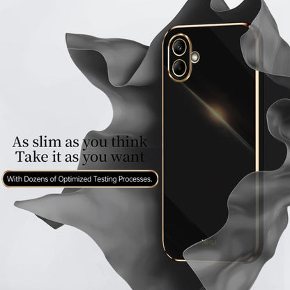 For Samsung Galaxy A06 4G XINLI Straight Edge 6D Electroplate TPU Phone Case(Celestial Blue)