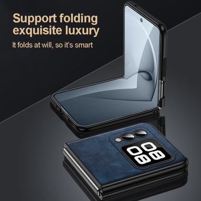 For Huawei nova Flip SULADA Shockproof TPU Hybrid Handmade Leather Phone Case(Black)