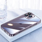 Pour iPhone 16 Pro Max SULADA JINGJIA Series Protecteur d'objectif Coque de téléphone rigide en PC (Violet Foncé)